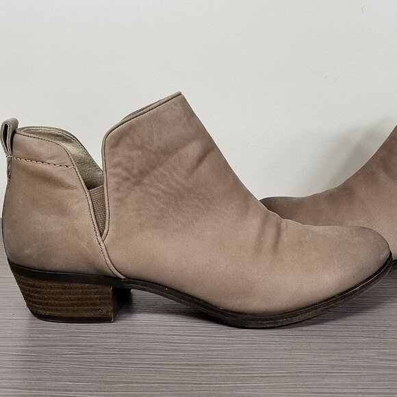 BP. Francine Split Shaft Bootie, Taupe Leather, Womens Size 9 - Picture 7 of 10